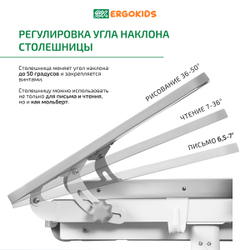 Детский стол и стул Ergokids Panda BD-28