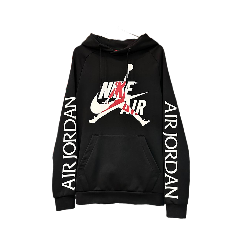 Jordan Black Big Logo Hoodie