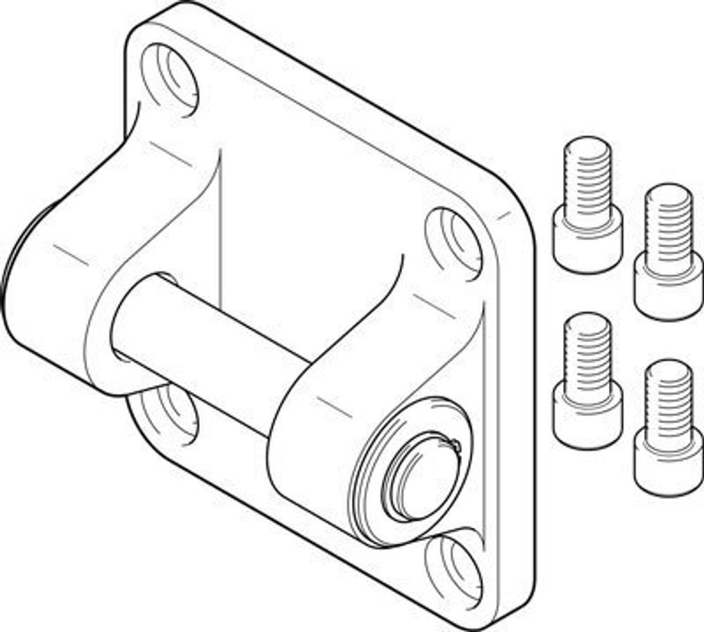 SNGB-250 Фланец с осью