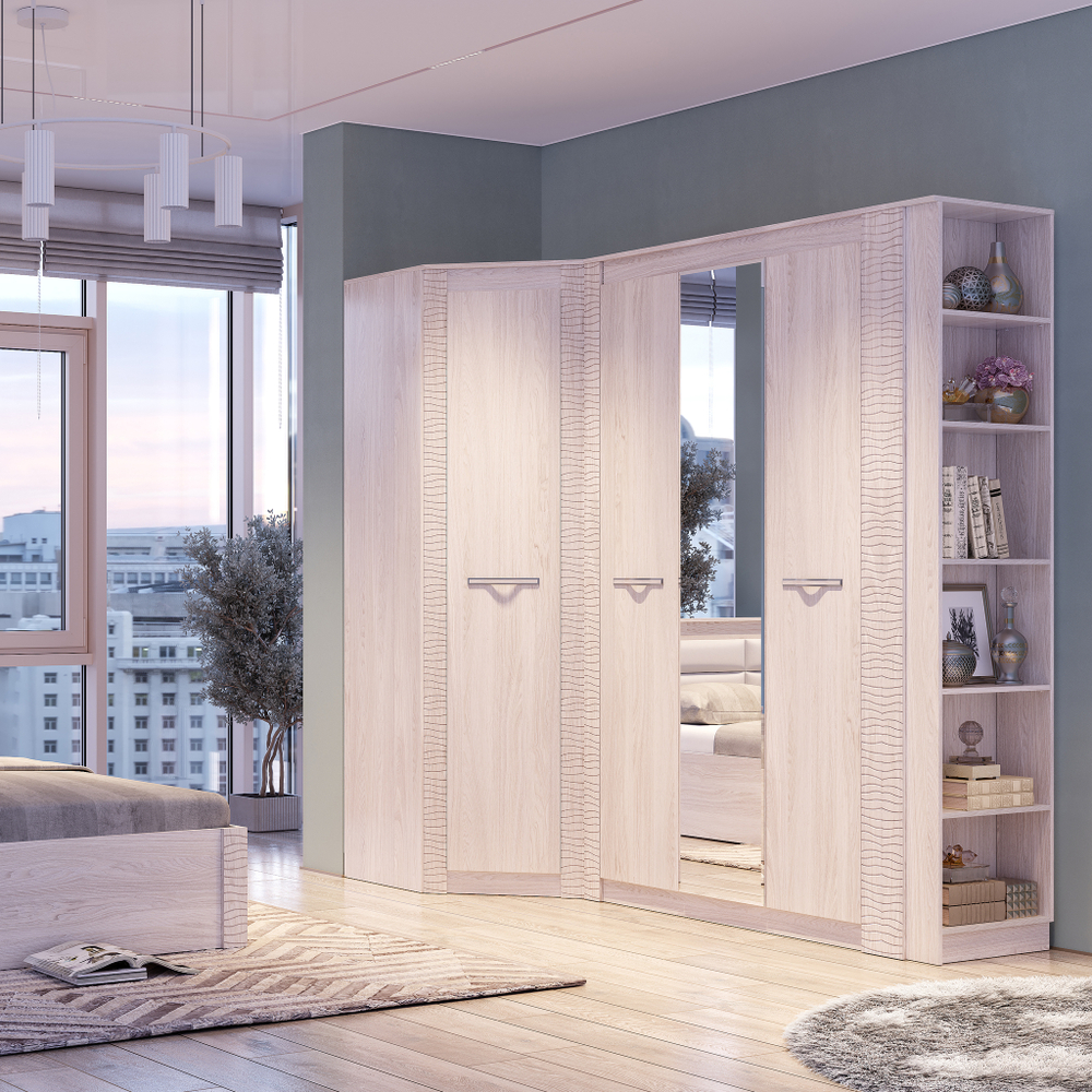 Пенал Монако ПН-19 ясень белый