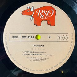 Винтажная виниловая пластинка LP Cream Live (Japan 1975) (Obi) Lawdy Mama
