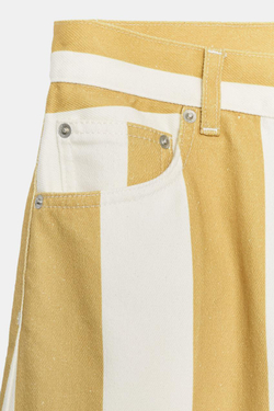 ZARA ДЖИНСЫ TAPERED С ВЫСОКОЙ ПОСАДКОЙ И ПРИНТОМ — ZW COLLECTION, ПОЛОСКИ