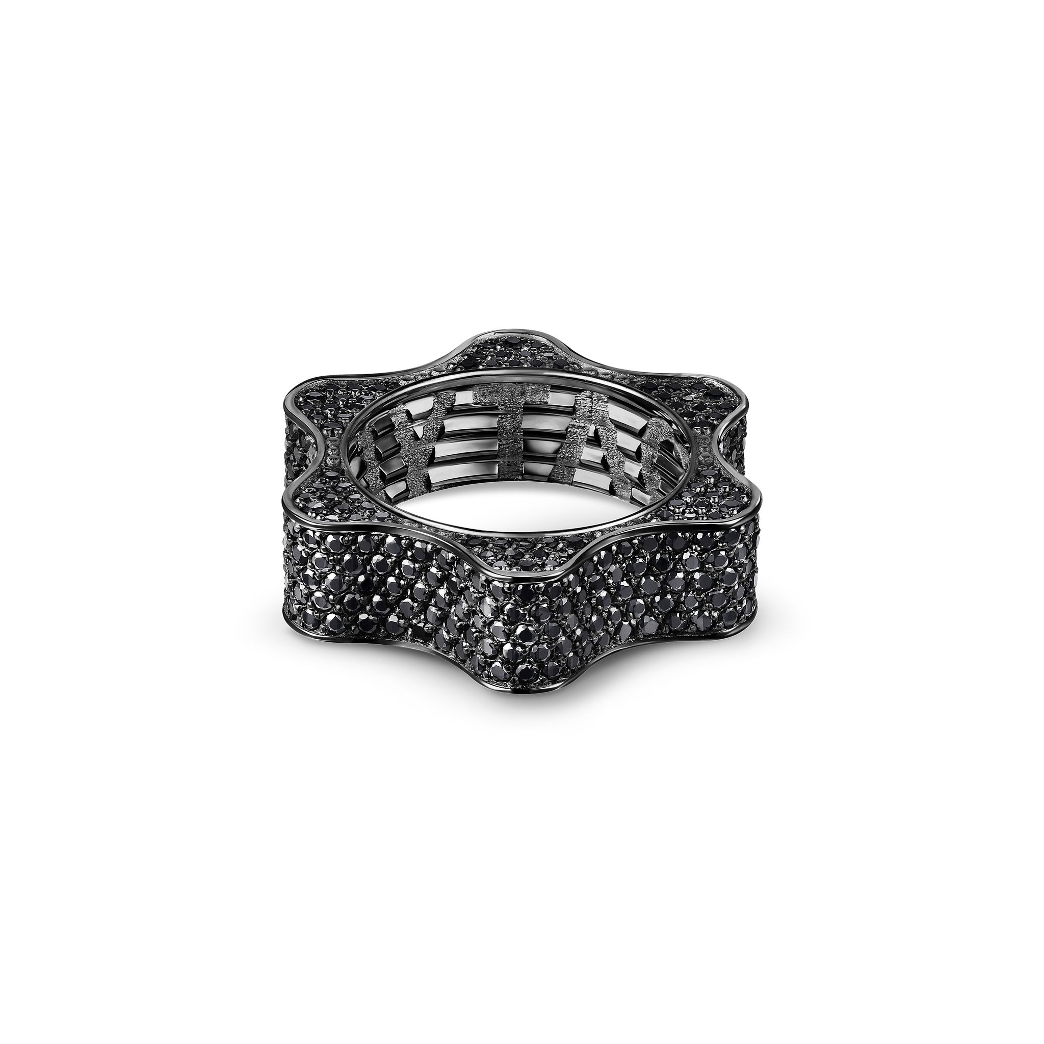 Obsidian Bedazzled Meatgrinder Ring | Аутло