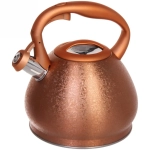 Чайник из нержавеющей стали 3,6 л «Роскошь» со свистком, оранжевый