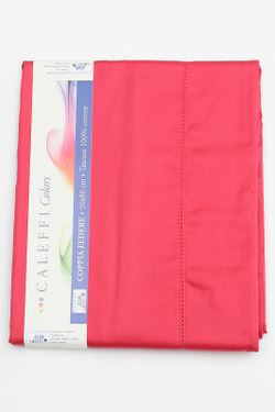 Наволочки 2шт 70x70 Caleffi Raso Tinta Unito ярко-розовые Италия
