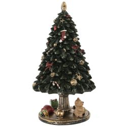 GAEM Фигурка декоративная (мех.завод,муз, движ) "Ёлка", L12 W12 H22,5 см