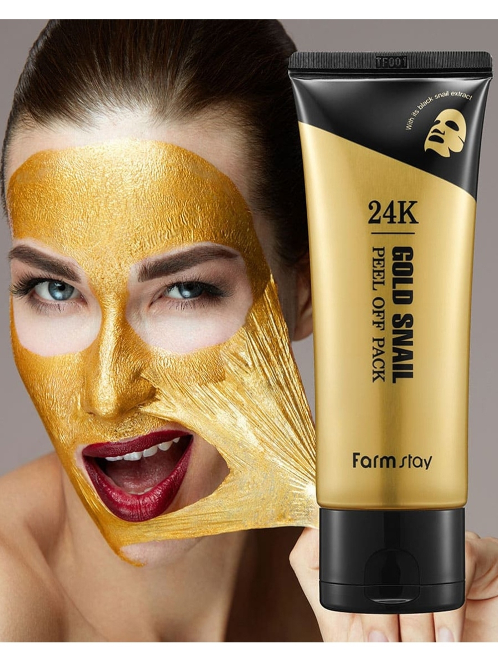 Farm Stay 24K Gold Snail Peel Off Pack маска-пленка с золотом и муцином улитки