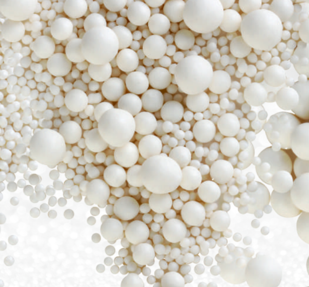 Шарики кранч матовые №258М белоснежные