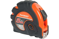 Рулетка, ударопрочный корпус, обрезиненная, 5м PATRIOT MTP-5 350005005