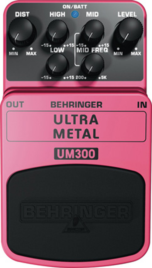 BEHRINGER UM300 - педаль эффектов 'Ультра Метал'- дисторшн