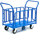 Тележка платформенная СТЕЛЛА-ТЕХНИК КПО-500Т-125 с бортами КПО-500Т-125-И