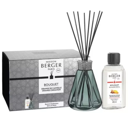 Maison Berger Paris - Набор палочек-пирамидок + ароматическое масло «Апельсин с корицей» / артикул   6685  / GTIN 3127290066855