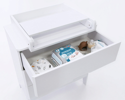 Комод Antemi Albero bello с пеленальным столиком НиК 71 + НиК 70 белый