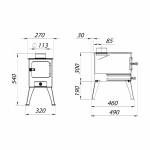 Печь отопительная Stoker Cадовая 50