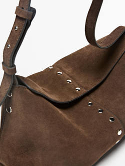 Massimo Dutti Сумка из замши, норка