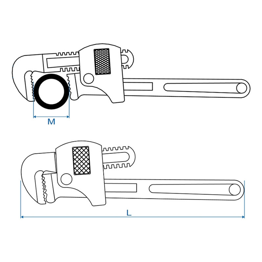 KING TONY (6531-12) Ключ трубный Стиллсона 300 мм