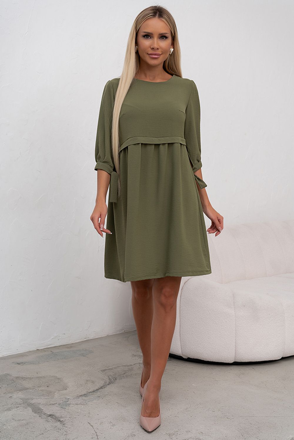 Платье Арчи (оливковый) Р11-1028 Nikol