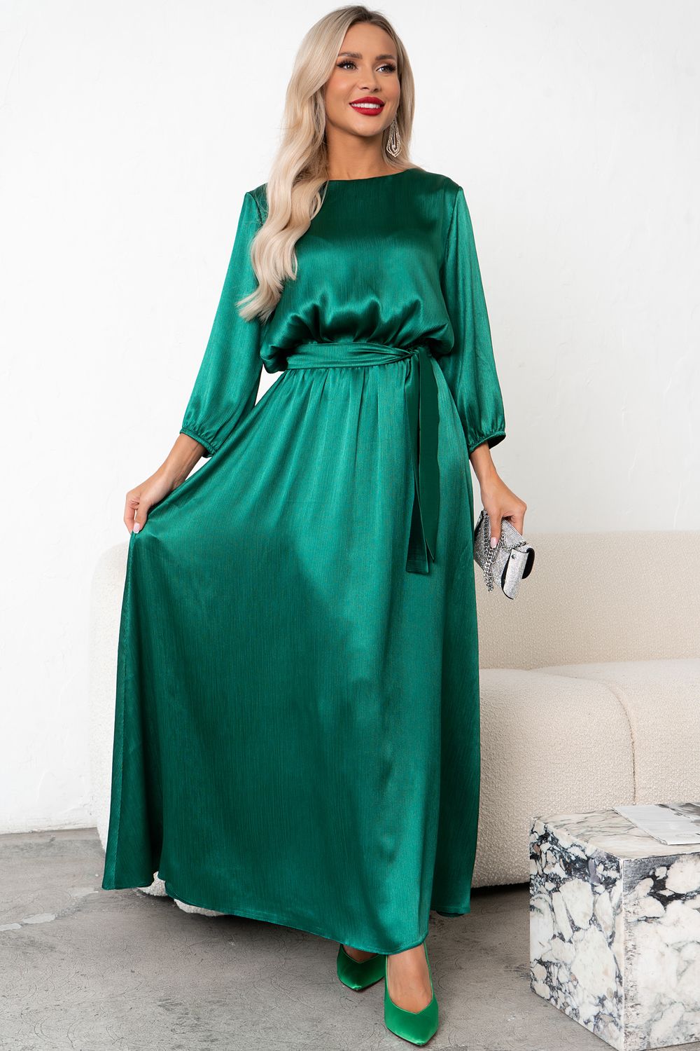 Платье Глория (зеленый)-46р-р Р11-1230 Nikol