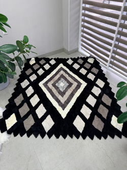 Покрывало меховое ковер из шкуры овчины