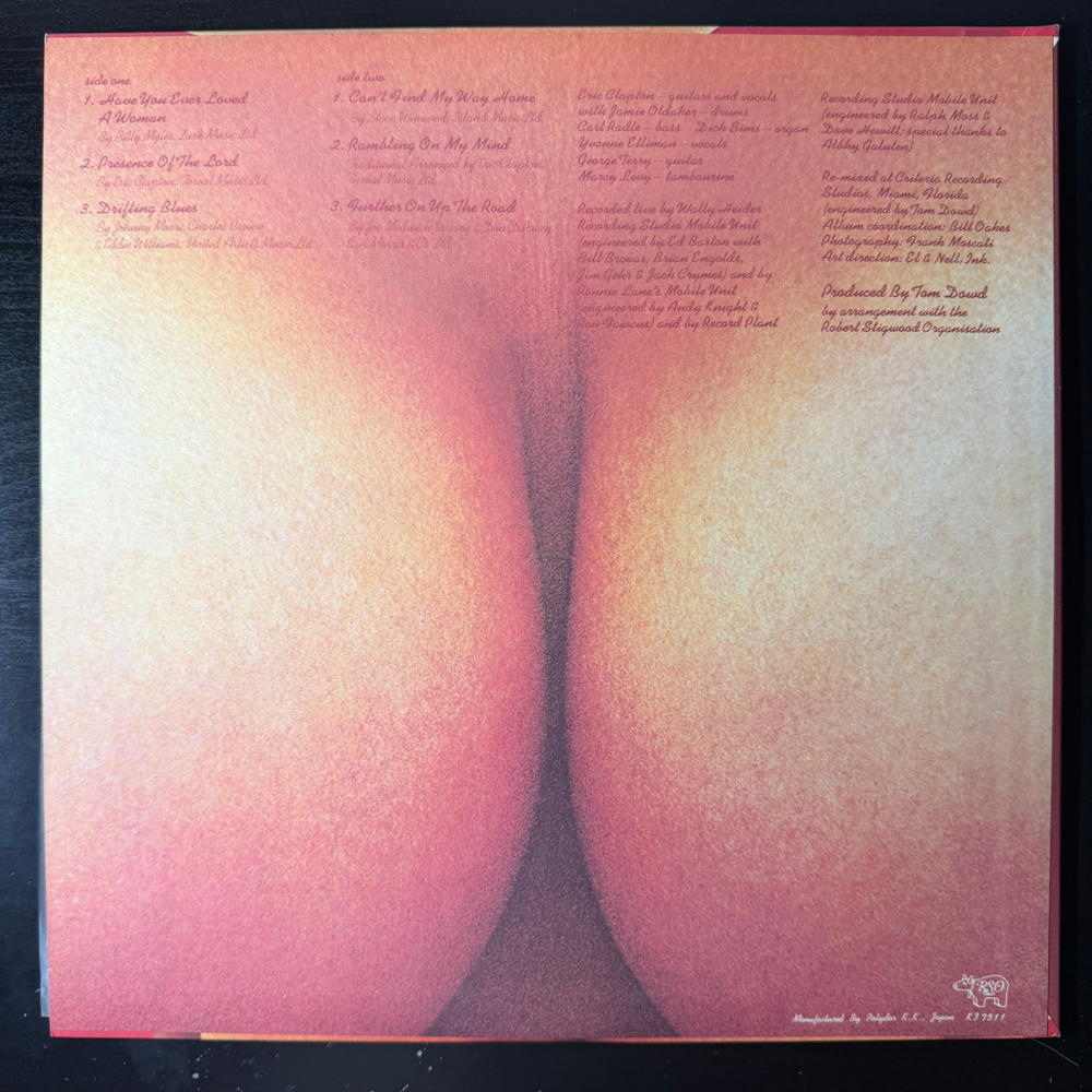 Eric Clapton ‎– E.C. Was Here (Япония 1975г.)