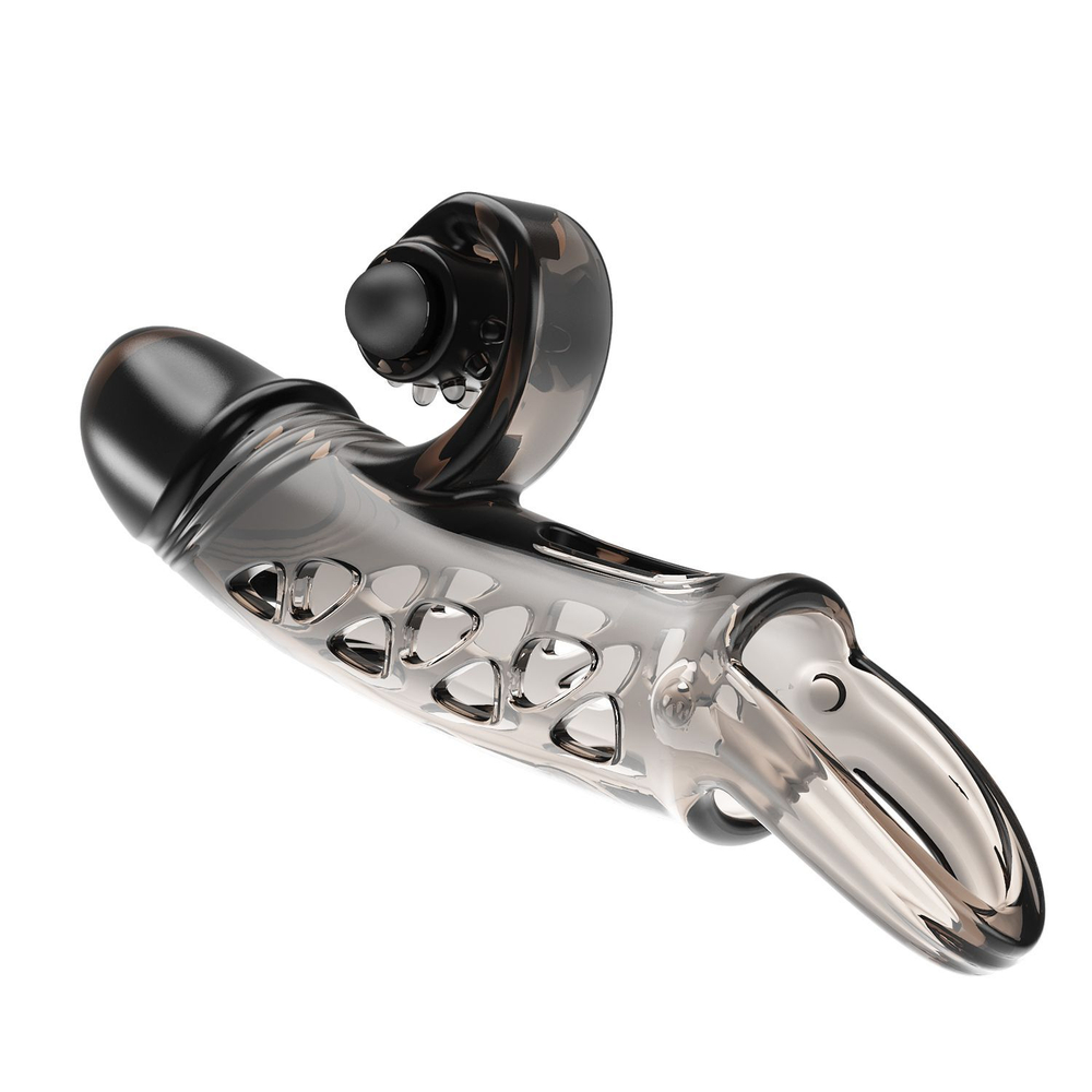 Вибронасадка на пенис Baile Mind-blowing Miracles 15 см, с вибрацией