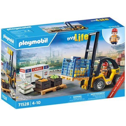Playmobil - My Life Вилочный погрузчик с грузом 71528 / артикул   71528  / GTIN 4008789715289