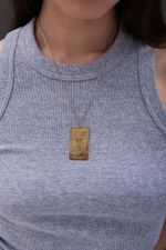 Подвеска карта таро Влюбленные большая позолота La Lune