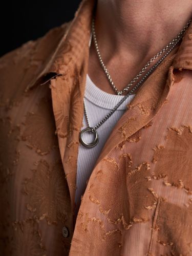 Оранжевая рубашка с коротким рукавом 2s1 studio