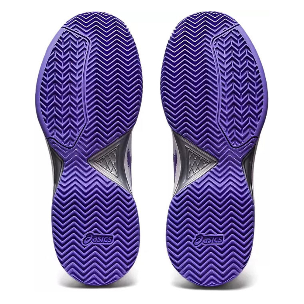 Кроссовки теннисные женские ASICS Gel-dedicate 7 Clay 1042A168-104, р.6 (рос.35,5),бело-фиолетовые