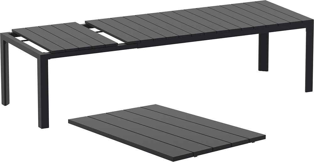 Стол пластиковый раздвижной Siesta Contract Atlantic Table 210/280, черный