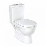 Унитаз-компакт "Престиж" белый омыв ДУШ (унив, нижн, сид дюро м/лифт, арм.3/6) (Kirovit)