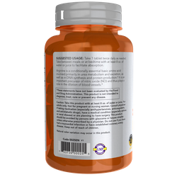 Now Foods L-Arginine 1000 mg 60 tablets , Аргинин