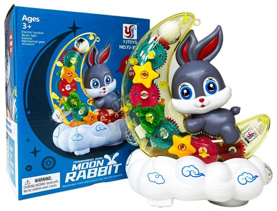 Музыкальная игрушка- шестерёнки " Зайчик на луне "