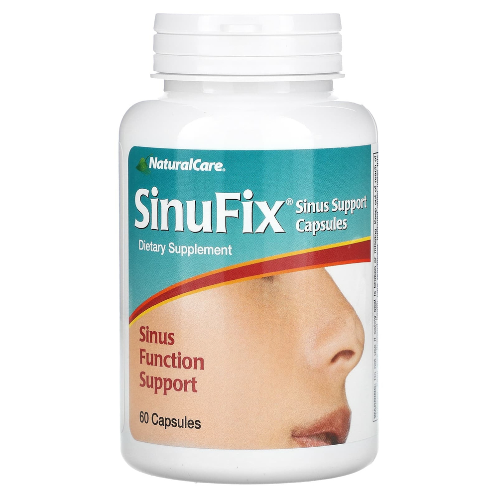 NaturalCare, SinuFix, капсулы для поддержки носовых пазух, 60 капсул
