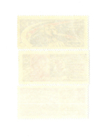 Марки Космос 3 шт. Терешкова Быковский Воток 6. 1963 г. XF