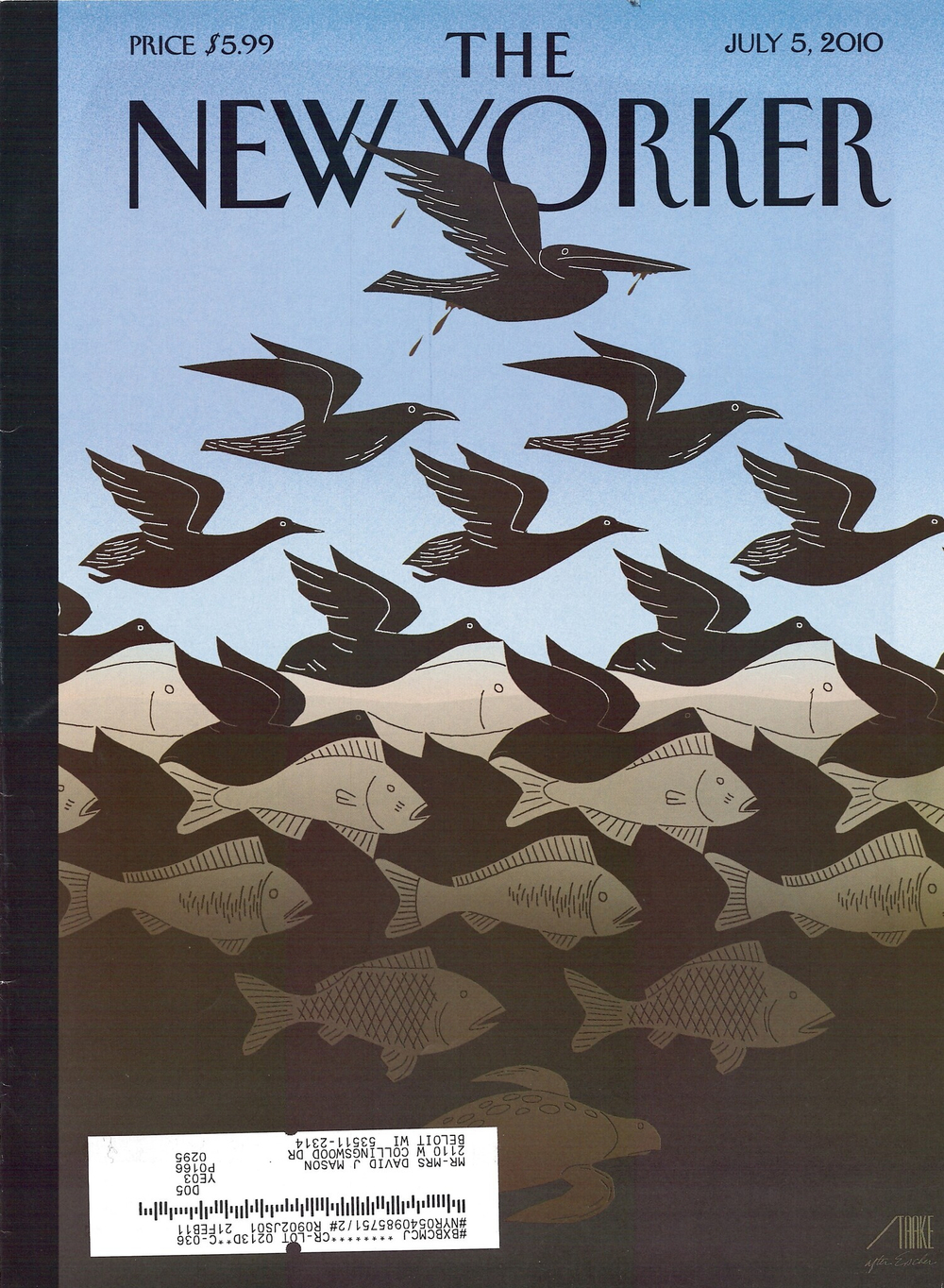 Журнал The New Yorker 05-07-2010, обложка
