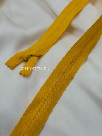 Молния потайная неразъемная канареечная