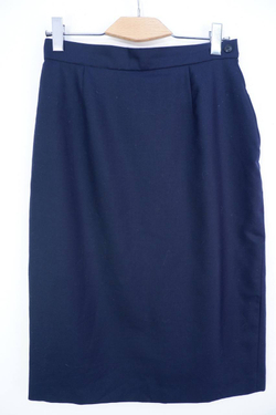 Юбка в строгом лаконичном дизайне, синего оттенка, 50 размер