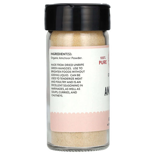 Pure Indian Foods, Amchoor, органический продукт, молотый, 70 г (2,5 унции)