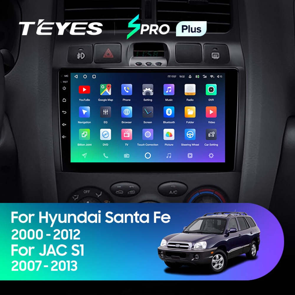 Teyes SPRO Plus 9" для Santa Fe SM 2000-2012