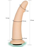 Насадка для страпона Harness телесная 17 см