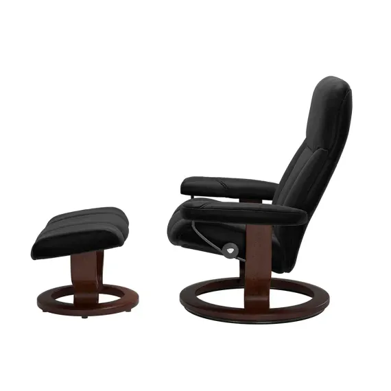 Stressless Consul M Classic Batick Black Mahogany