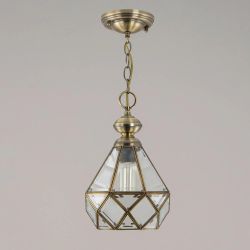 Citilux Витра-1 CL442110 Подвесной светильник витражный Бронза