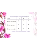Голубое платье в 3D цветочках
