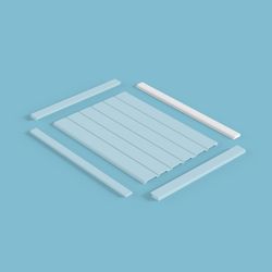 Молдинг финишный Ecopolymer, 46x12 мм