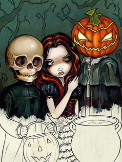 Jasmine Becket-Griffith Halloween Coloring Book