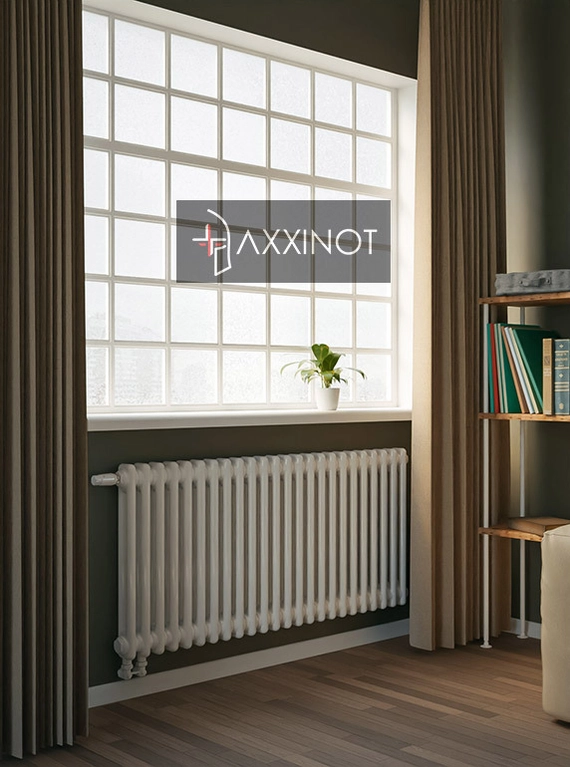 Axxinot Sentir 2057 - двухтрубный трубчатый радиатор высотой 570 мм, нижнее подключение с термовентилем