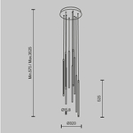 Люстра подвесная светодиодная Maytoni Light stick MOD236PL-L54BS3K