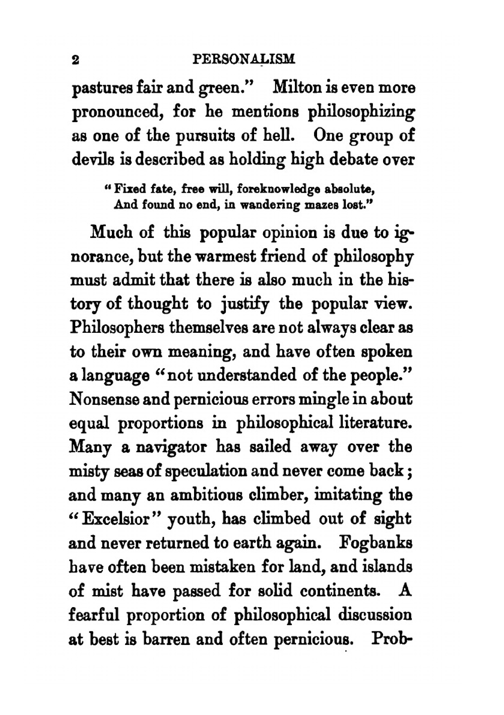 Personalism | Bowne Borden Parker