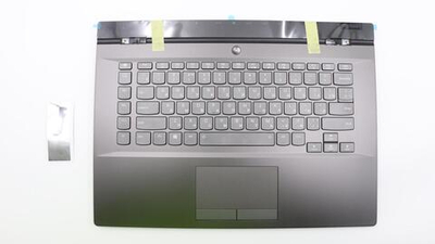 Верхняя панель с клавиатурой (топкейс) для ноутбука Lenovo Legion Y730-15ICH 81HD раскладка - русская, с подсветкой, серый (5CB0S56948), оригинал
